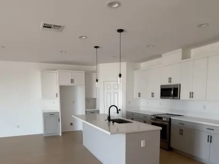 Darwin residence — finished kitchen and open living area
